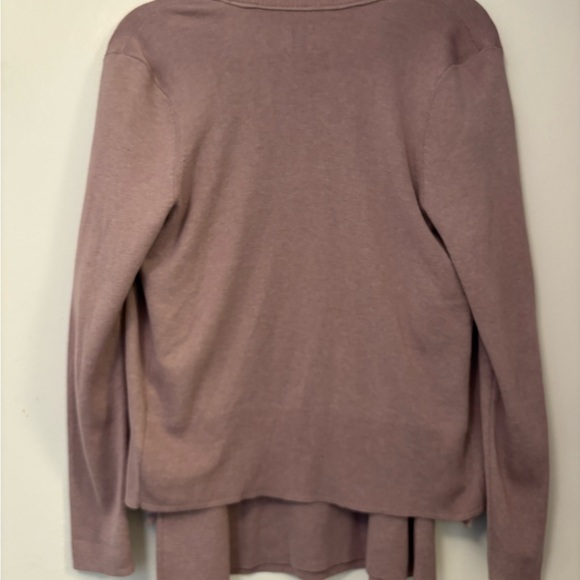 Nic and Zoe Women's Mauve tank and cardigan Sweater Set L - Picture 2 of 5